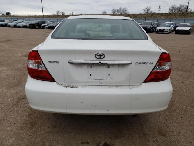4T1BE32K83U203771 - 2003 TOYOTA CAMRY LE WHITE photo 6