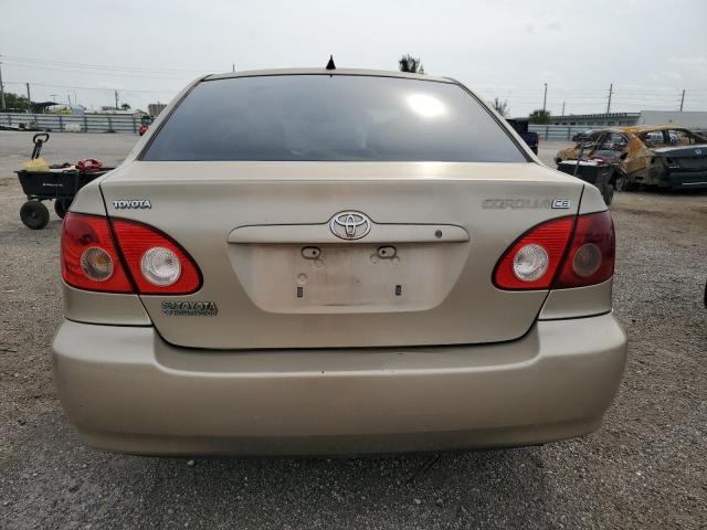 2T1BR32E07C771020 - 2007 TOYOTA COROLLA CE BEIGE photo 6