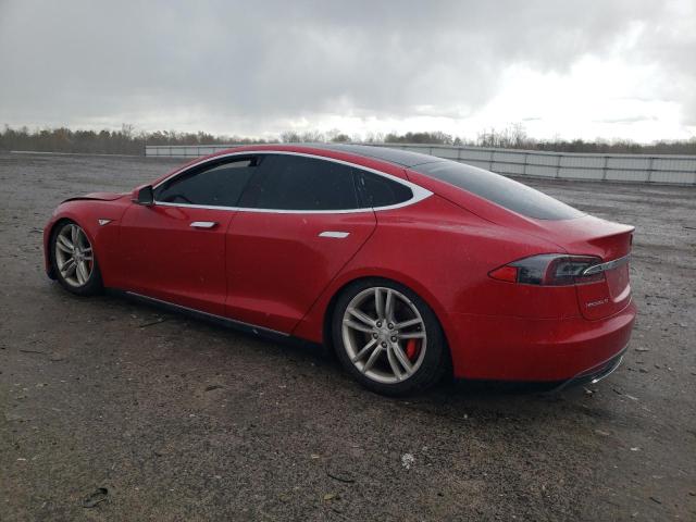 5YJSA1CP7DFP27549 - 2013 TESLA MODEL S Qırmızı foto 2