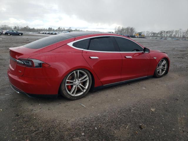 5YJSA1CP7DFP27549 - 2013 TESLA MODEL S Qırmızı foto 3