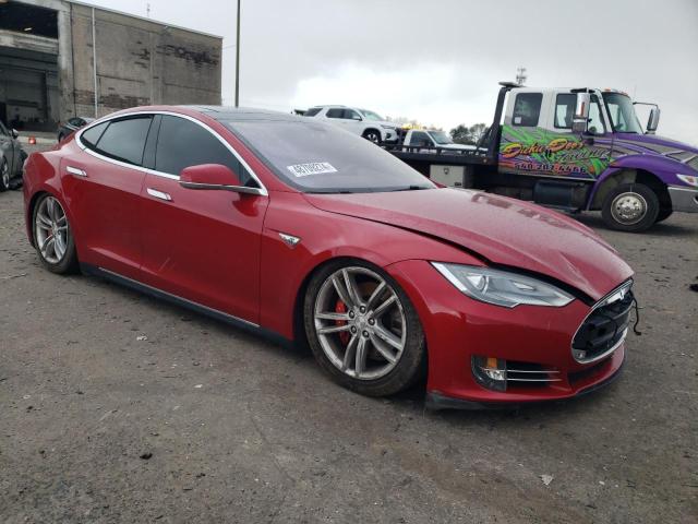 5YJSA1CP7DFP27549 - 2013 TESLA MODEL S Qırmızı foto 4