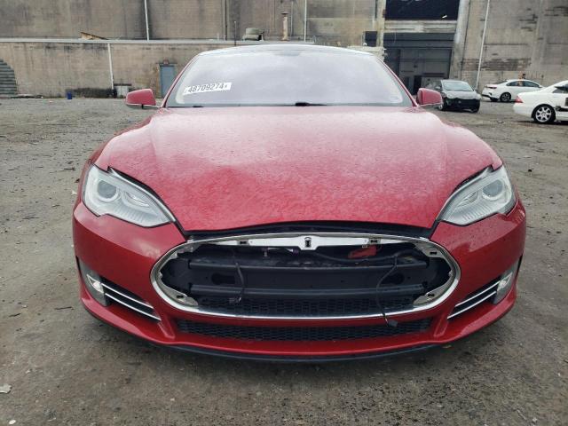 5YJSA1CP7DFP27549 - 2013 TESLA MODEL S Qırmızı foto 5