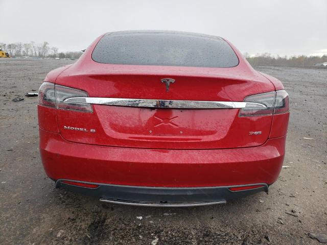 5YJSA1CP7DFP27549 - 2013 TESLA MODEL S Qırmızı foto 6