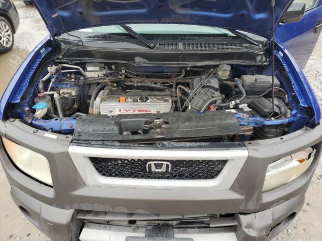 5J6YH28634L005711 - 2004 HONDA ELEMENT EX BLUE photo 11