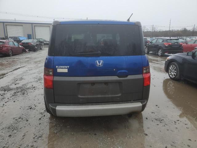 5J6YH28634L005711 - 2004 HONDA ELEMENT EX BLUE photo 6