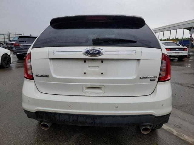 2FMDK4KCXDBB83109 - 2013 FORD EDGE LIMITED WHITE photo 6