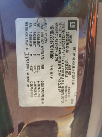 1GNDV23197D116861 - 2007 CHEVROLET UPLANDER LS MAROON photo 13