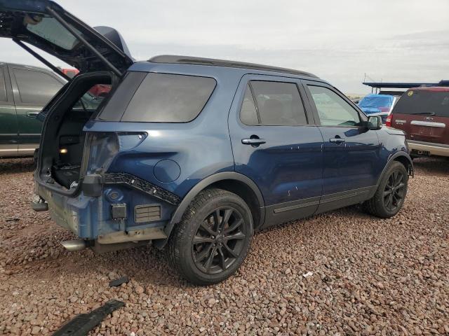 1FM5K8D82HGB86413 - 2017 FORD EXPLORER XLT BLUE photo 3