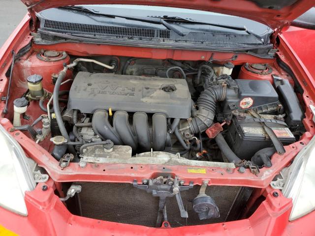 2T1KR32E58C690337 - 2008 TOYOTA COROLLA MA XR RED photo 11