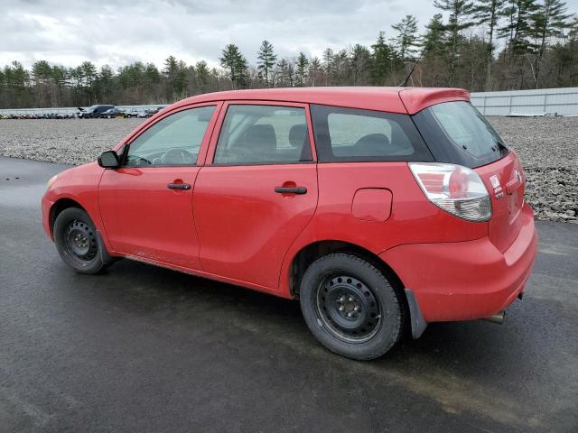 2T1KR32E58C690337 - 2008 TOYOTA COROLLA MA XR RED photo 2