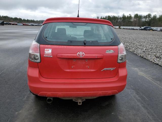 2T1KR32E58C690337 - 2008 TOYOTA COROLLA MA XR RED photo 6