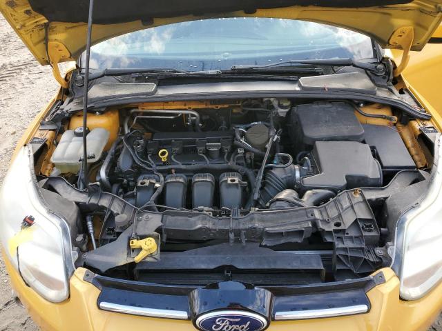 1FAHP3F27CL182829 - 2012 FORD FOCUS SE YELLOW photo 11