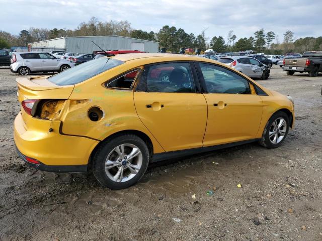 1FAHP3F27CL182829 - 2012 FORD FOCUS SE YELLOW photo 3