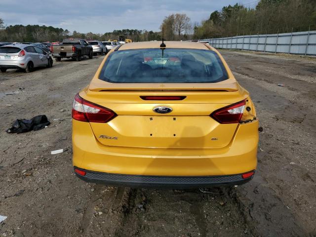 1FAHP3F27CL182829 - 2012 FORD FOCUS SE YELLOW photo 6