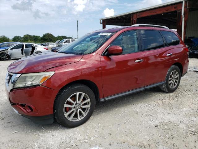 5N1AR2MNXDC609169 - 2013 NISSAN PATHFINDER S BURGUNDY photo 1