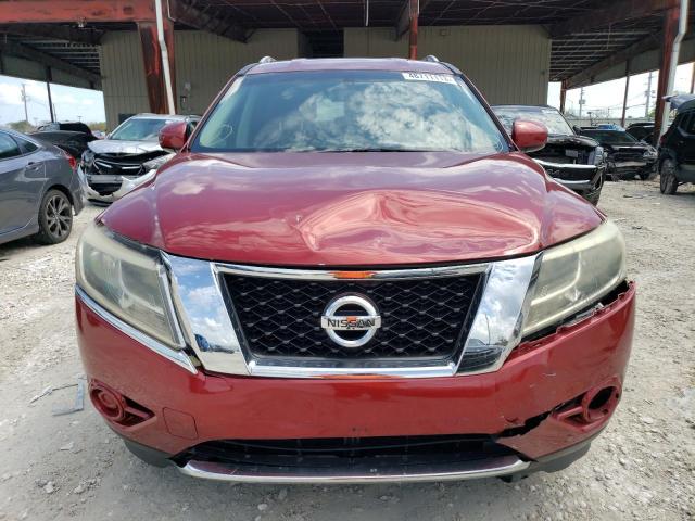 5N1AR2MNXDC609169 - 2013 NISSAN PATHFINDER S BURGUNDY photo 5