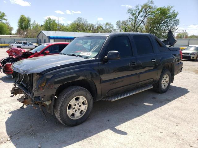 3GNEC13T93G148504 - 2003 CHEVROLET AVALANCHE C1500 BLACK photo 1