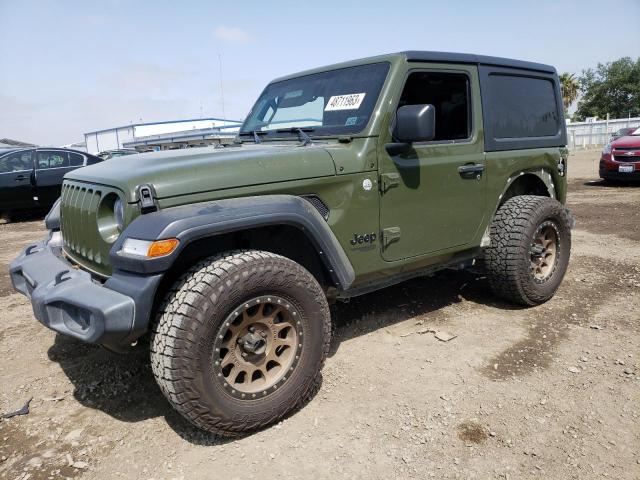 1C4HJXAG4MW699396 - 2021 JEEP WRANGLER SPORT GREEN photo 1