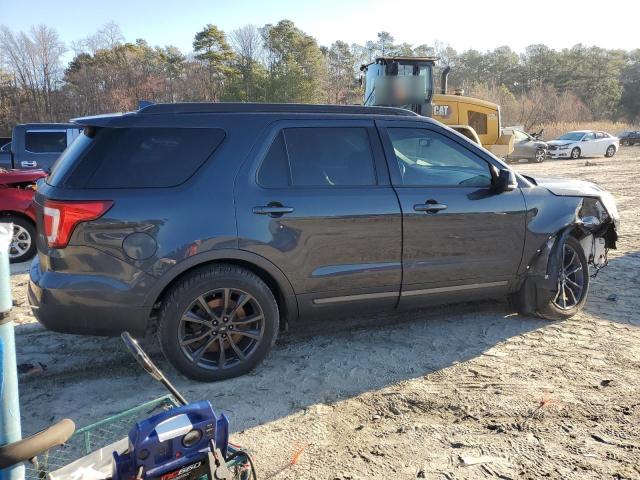 1FM5K8D80HGC59181 - 2017 FORD EXPLORER XLT CHARCOAL photo 3