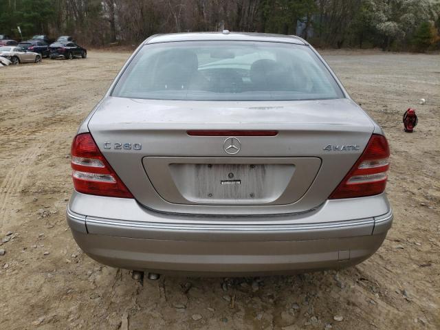 WDBRF92HX6F814691 - 2006 MERCEDES-BENZ C 280 4MATIC TAN photo 6