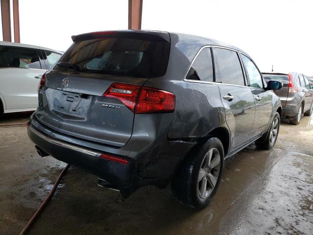 2HNYD2H62BH527607 - 2011 ACURA MDX TECHNOLOGY GRAY photo 3