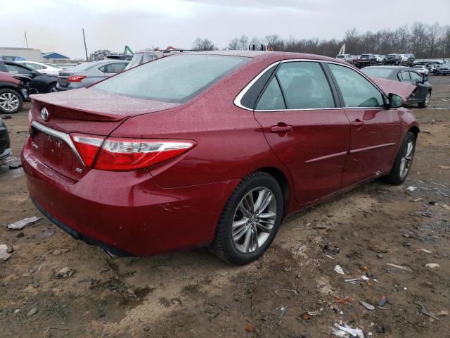 4T1BF1FK3HU769078 - 2017 TOYOTA CAMRY LE BURGUNDY photo 3