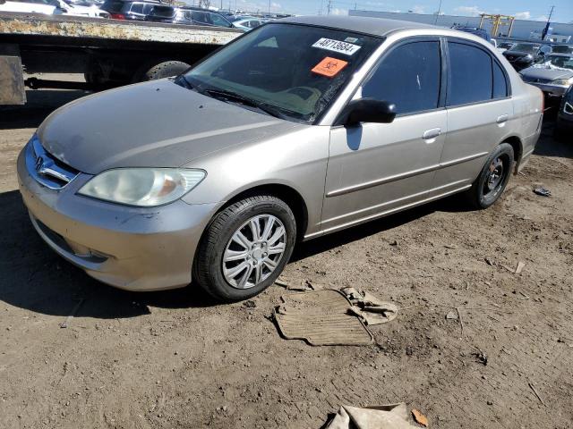 2HGES16544H522867 - 2004 HONDA CIVIC LX TAN photo 1