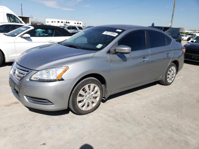 3N1AB7AP7EY309175 - 2014 NISSAN SENTRA S SILVER photo 1