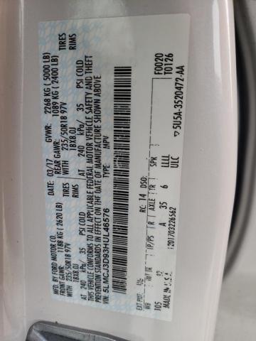 5LMCJ3D93HUL46576 - 2017 LINCOLN MKC RESERVE Ağ foto 14