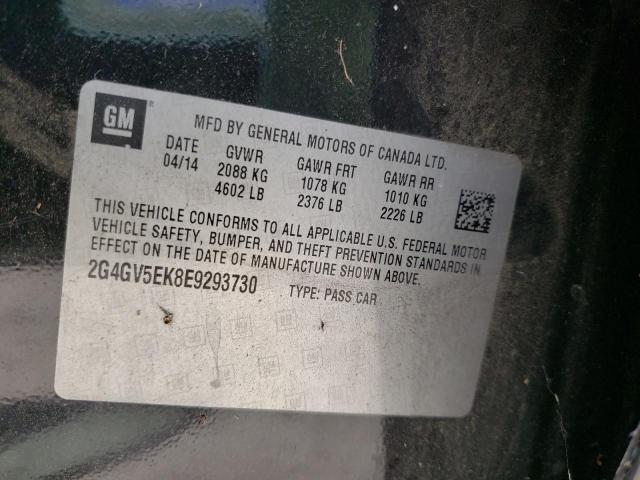 2G4GV5EK8E9293730 - 2014 BUICK REGAL 黑色 照片 13