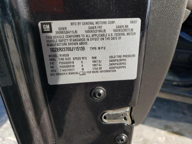 5GZER23768J115139 - 2008 SATURN OUTLOOK XR BLACK photo 13