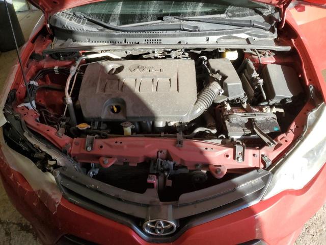 5YFBURHE6GP512914 - 2016 TOYOTA COROLLA L RED photo 11