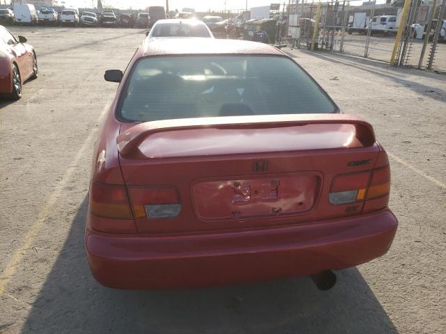 1HGEJ8149WL003345 - 1998 HONDA CIVIC EX RED photo 6