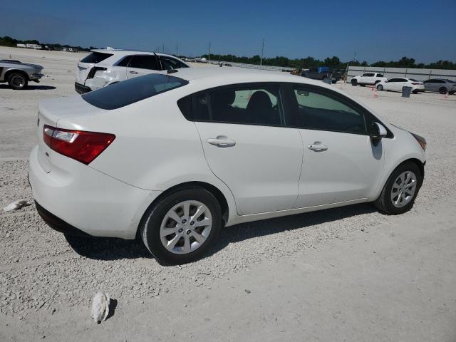 KNADM4A38E6344635 - 2014 KIA RIO LX WHITE photo 3