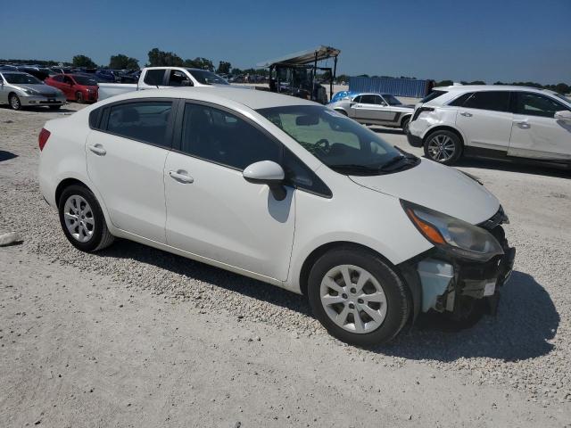 KNADM4A38E6344635 - 2014 KIA RIO LX WHITE photo 4