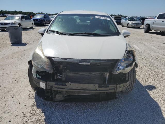 KNADM4A38E6344635 - 2014 KIA RIO LX WHITE photo 5