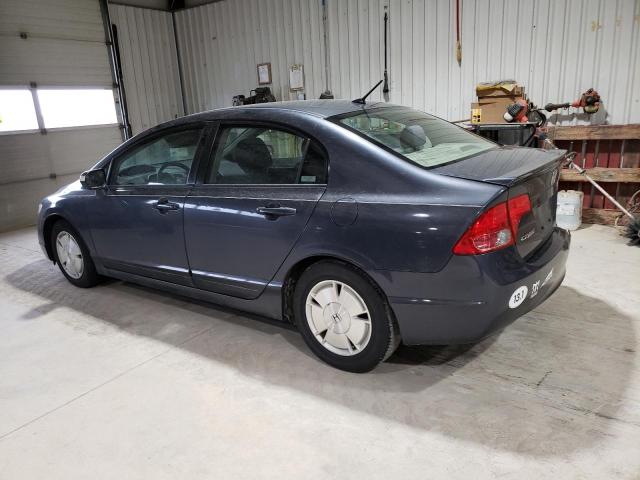 JHMFA36227S023777 - 2007 HONDA CIVIC HYBRID GRAY photo 2