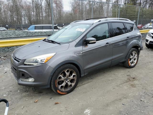 1FMCU9J9XEUE31850 - 2014 FORD ESCAPE TITANIUM GRAY photo 1