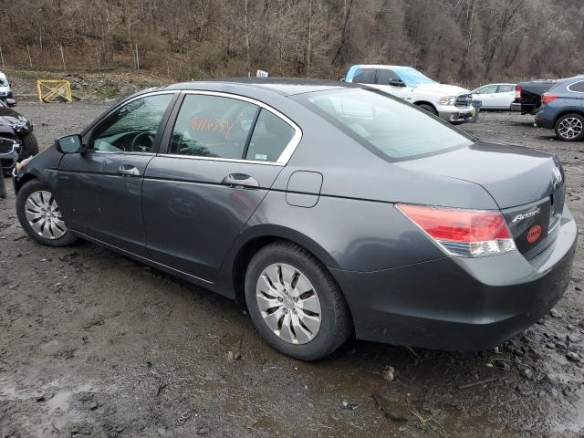 1HGCP26389A198518 - 2009 HONDA ACCORD LX GRAY photo 2