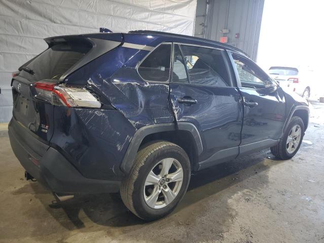 2T3P1RFV5KW008760 - 2019 TOYOTA RAV4 XLE BLUE photo 3