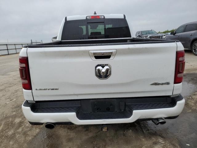 1C6SRFHT5KN559279 - 2019 RAM 1500 LIMITED WHITE photo 6