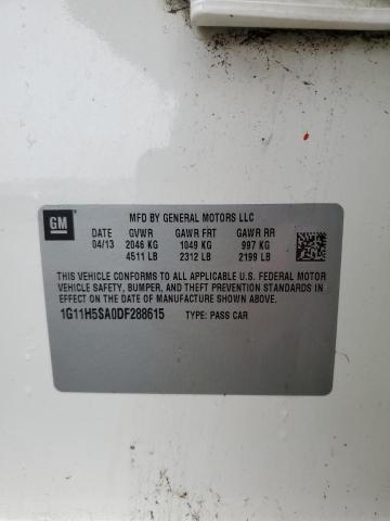 1G11H5SA0DF288615 - 2013 CHEVROLET MALIBU LTZ Ağ foto 12