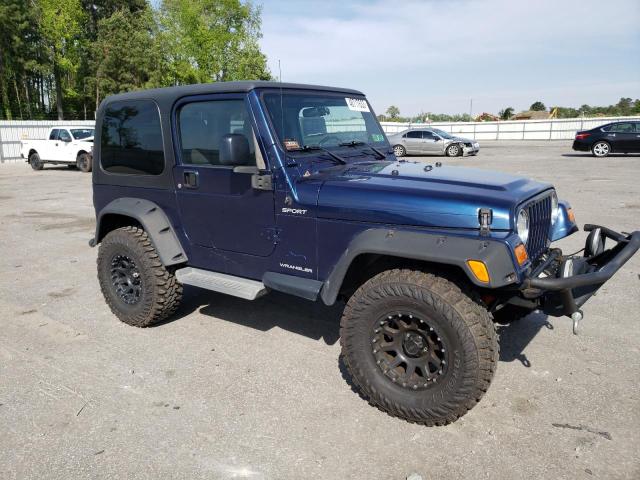 1J4FA49S13P335017 - 2003 JEEP WRANGLER / SPORT BLUE photo 4