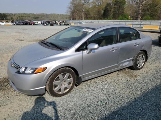 1HGFA16507L135649 - 2007 HONDA CIVIC LX SILVER photo 1