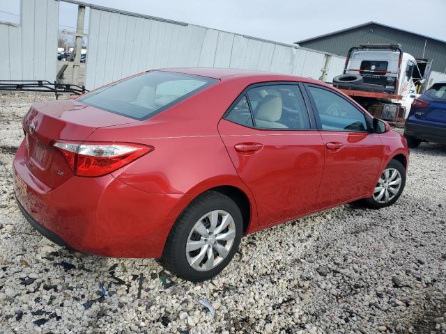 2T1BURHEXGC703610 - 2016 TOYOTA COROLLA L RED photo 3