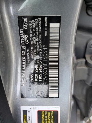 WDDGF56X38F160645 - 2008 MERCEDES-BENZ C 350 GRAY photo 12