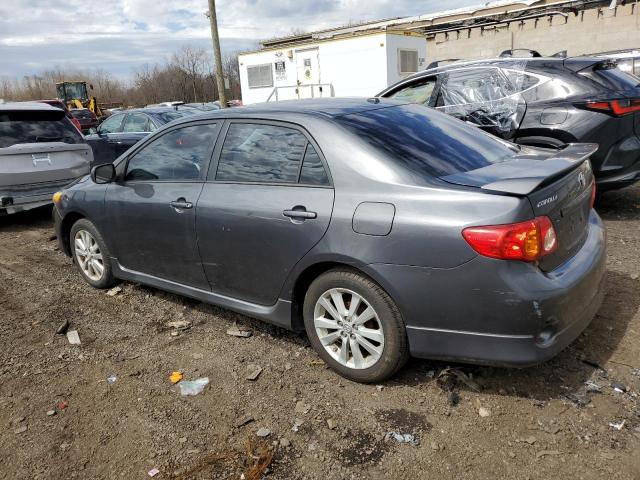 2T1BU40E99C059891 - 2009 TOYOTA COROLLA BASE GRAY photo 2