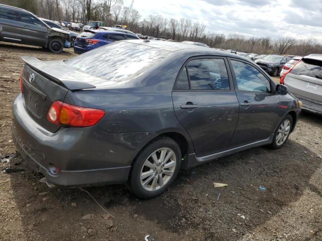 2T1BU40E99C059891 - 2009 TOYOTA COROLLA BASE GRAY photo 3