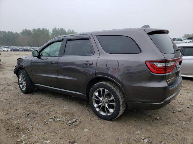 1C4RDJDG3KC582766 - 2019 DODGE DURANGO GT GRAY photo 2