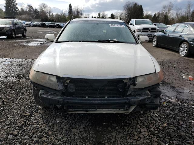 JH4CL969X5C010568 - 2005 ACURA TSX WHITE photo 5